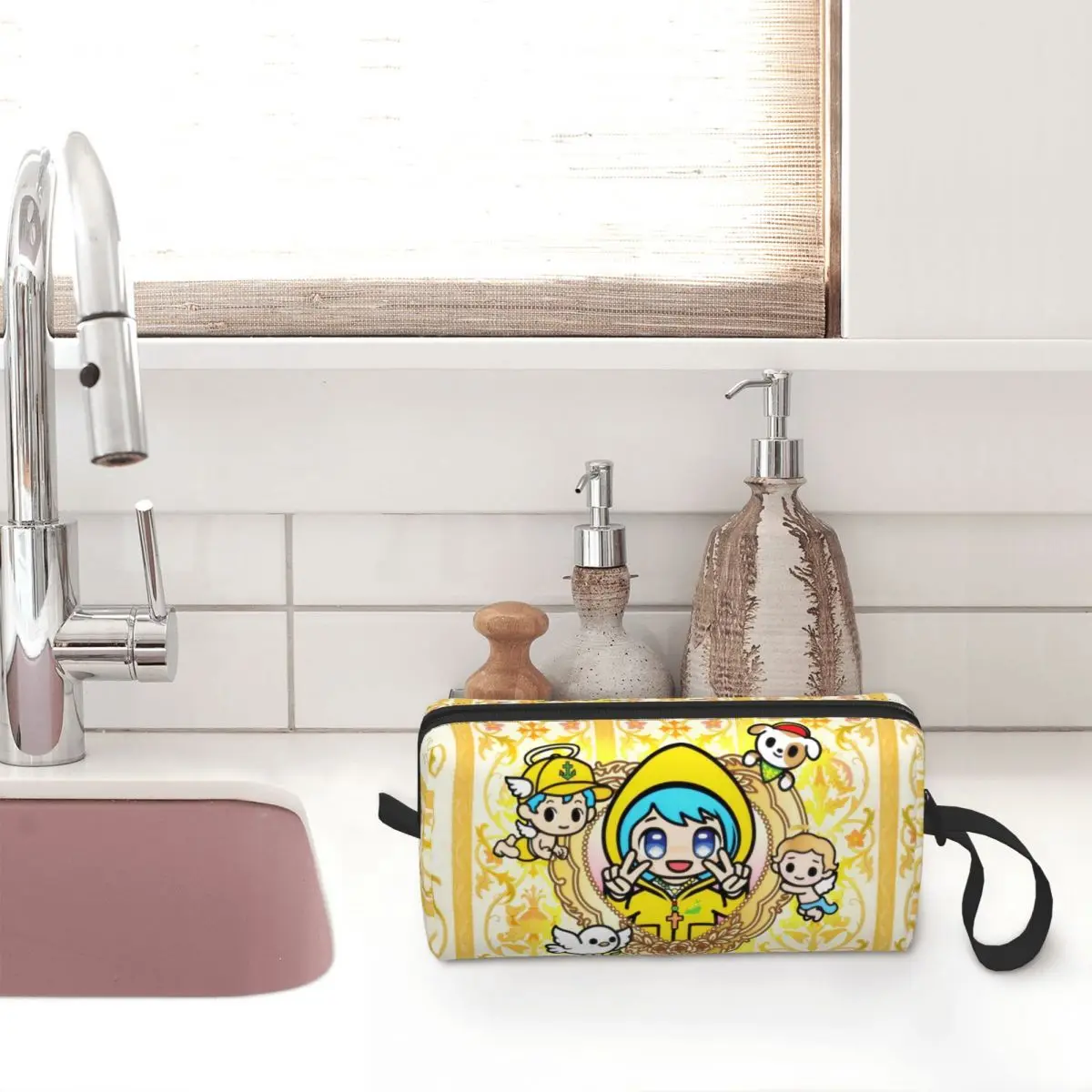 Luce Vatican Mascot Makeup Bag Travel Cosmetic Bag for Men Women Catholic Church 2025 Toiletry Bag Storage Pouch Bag