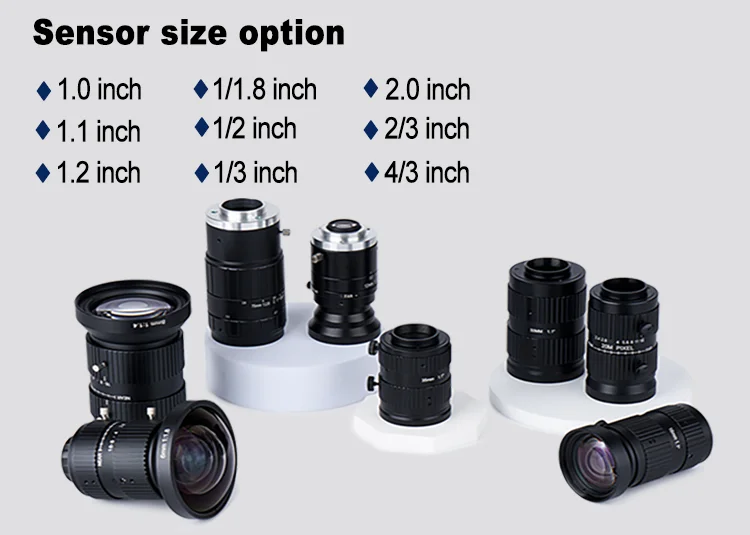 الرجعية والحد الأدنى تصميم بسيط 4mm-75mm خط المسح عدسة HD-FA0820-5M خط مسح العدسة الصناعية