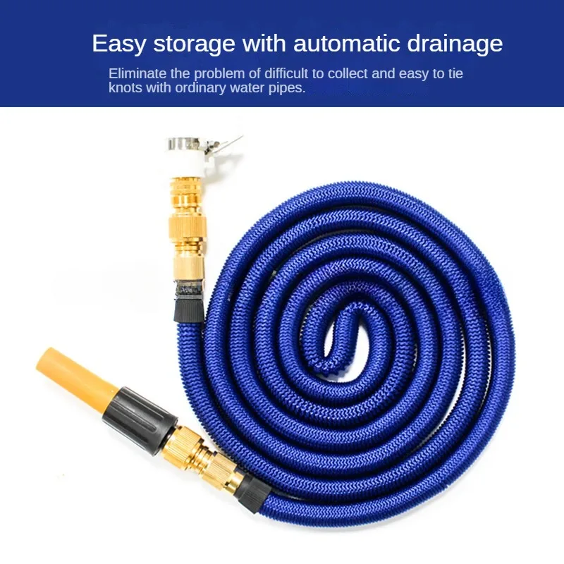 RV modification accessories, camp water filter 30 meters telescopic water pipe hose outdoor car wash equipment