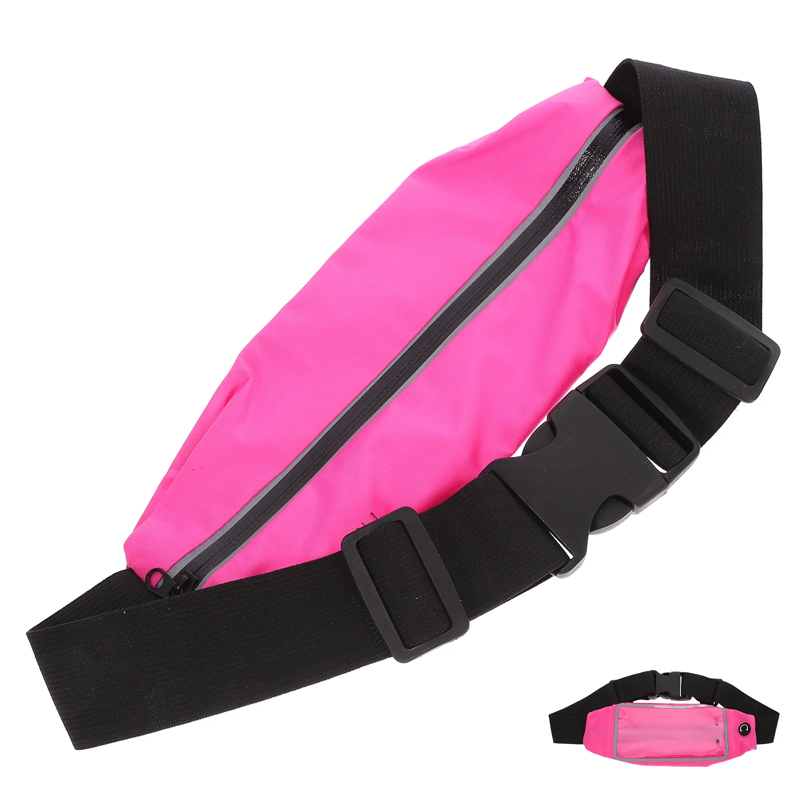 Picture 4: Running Waist Pack for Men Women Waterproof Lightweight Nylon Belt Bag Outdoor Sports Short with Liner