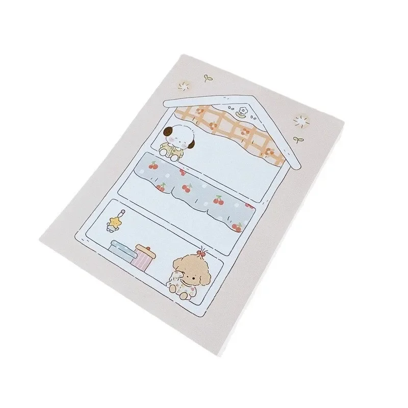 50pcs Dog\'s Den Simple Note Pad Cartoon Style Cute Decoration