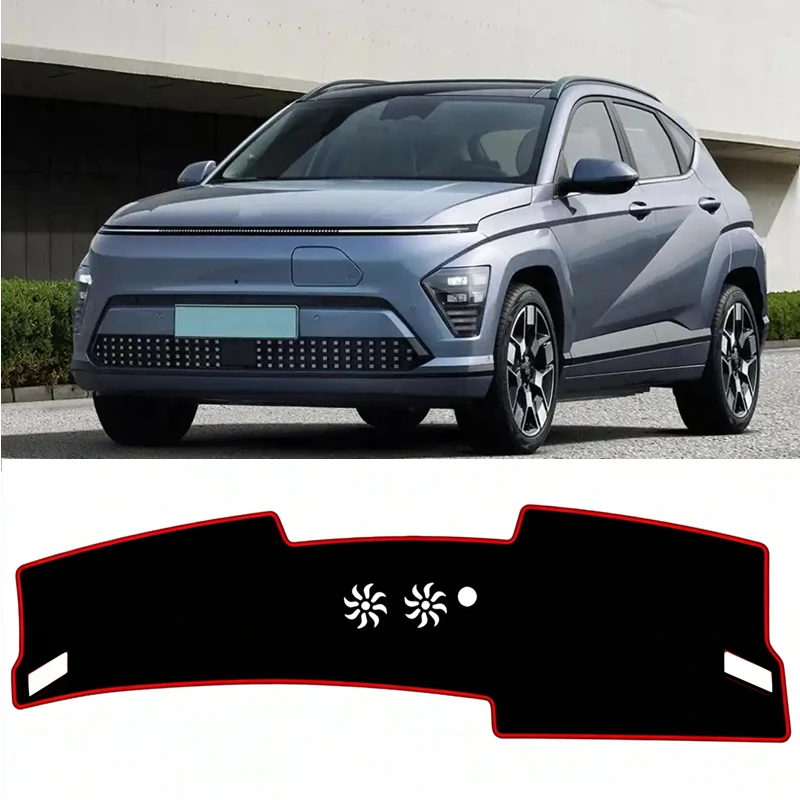 For Hyundai Kona SX2 2023 2024 2025 2026 N-line Car Styling Dashboard Cover Mat Pad Anti-UV Dashmat Sun Shade Carpet Accessories