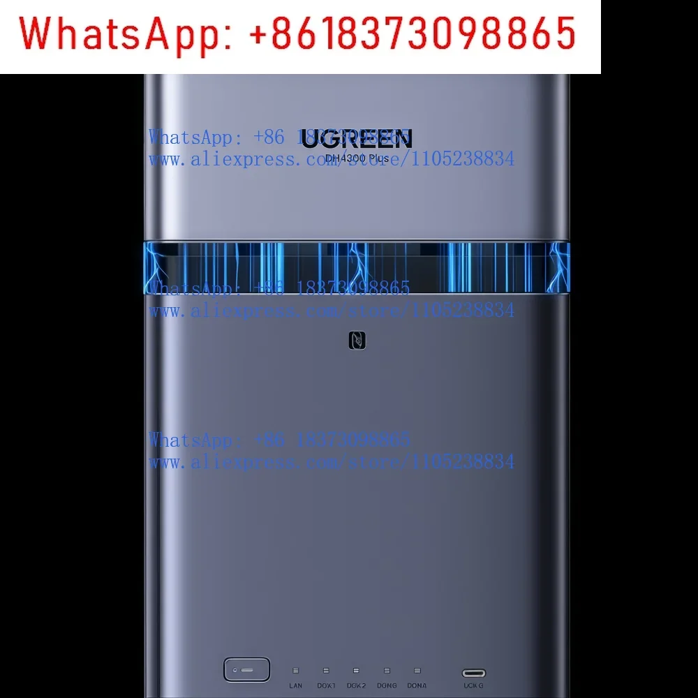 DH4300 Plus Mini Home NAS AI Rockchip Octa Core A55-A76 8GB LPDDR4X 4 Bay SATA HDD SSD NFC RJ45 2.5GbE Networking Storage