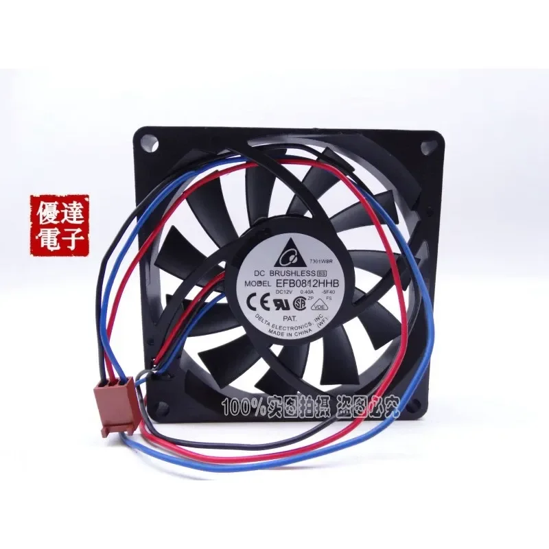 for Delta 8CM 8015 12V 0.4A Ultra Thin Large Air Volume Computer CPU Fan Chassis Cooling Fan