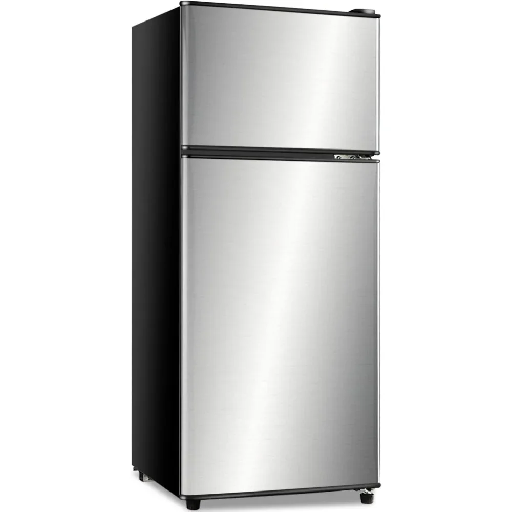 Door Mini Fridge with Freezer for Apartment, Dorm, Office, Family, Basement, Garage - Si