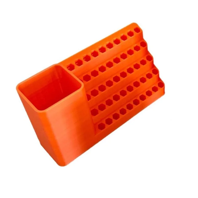 ABDJ-Power Drill Mount Portapuntas de destornillador de 50 orificios-brocas de impacto, caja de herramientas organizadora de tornillos para brocas de 1/4"