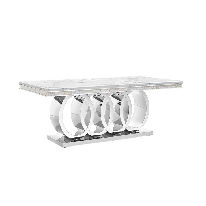 

Household high-end rectangular large apartment 10 people eating table chair