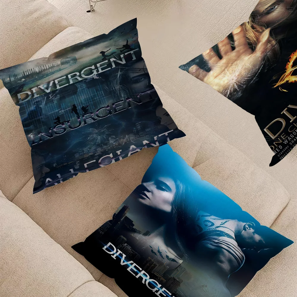 Divergent Movie Classic Personalized Picture Text Home Decorative Pillows Household Gifts 45x45cm