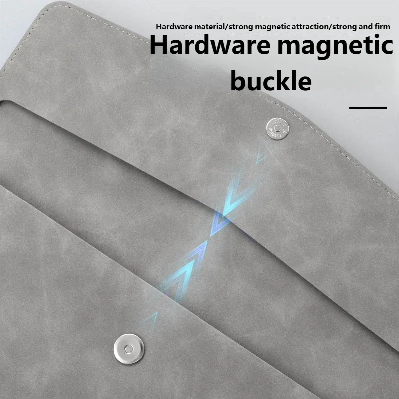 A4 Leather File Storage Bag - Waterproof Large Capacity, Safe for Documents, Portable for Office School Home Durable