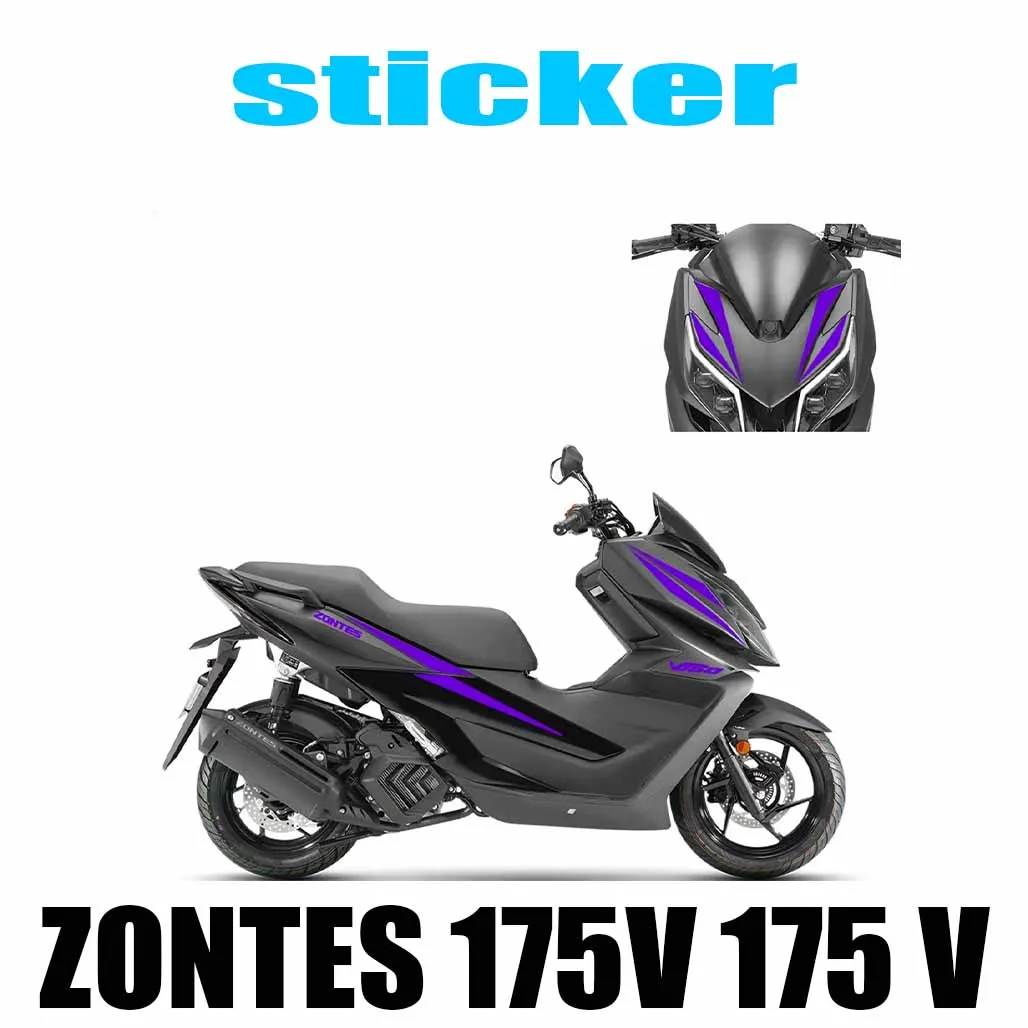 ZONTES 175V 175 V sticker decal whole car modification printmaking body cover protection T stickers and flower accessories
