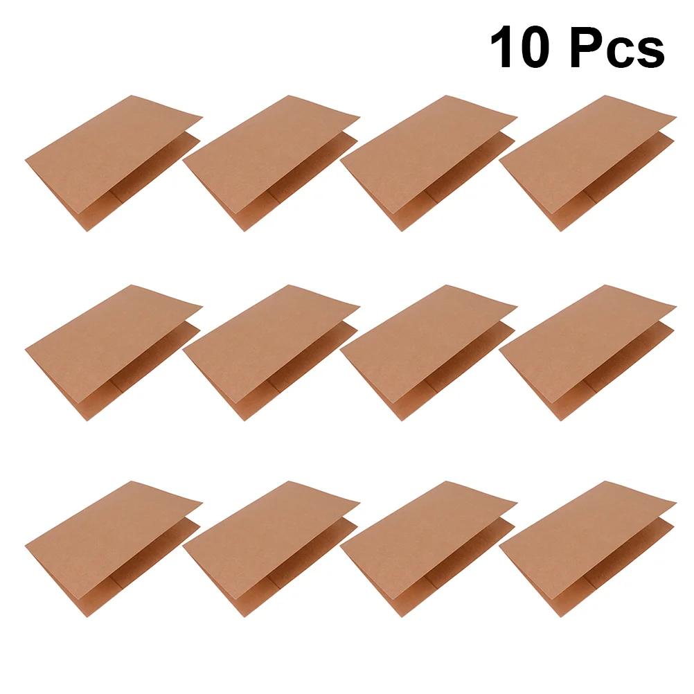 10pcs Kraft Paper File Holder Creative A4 Paper Protector Paper Folder for Home Office School paper file pouch