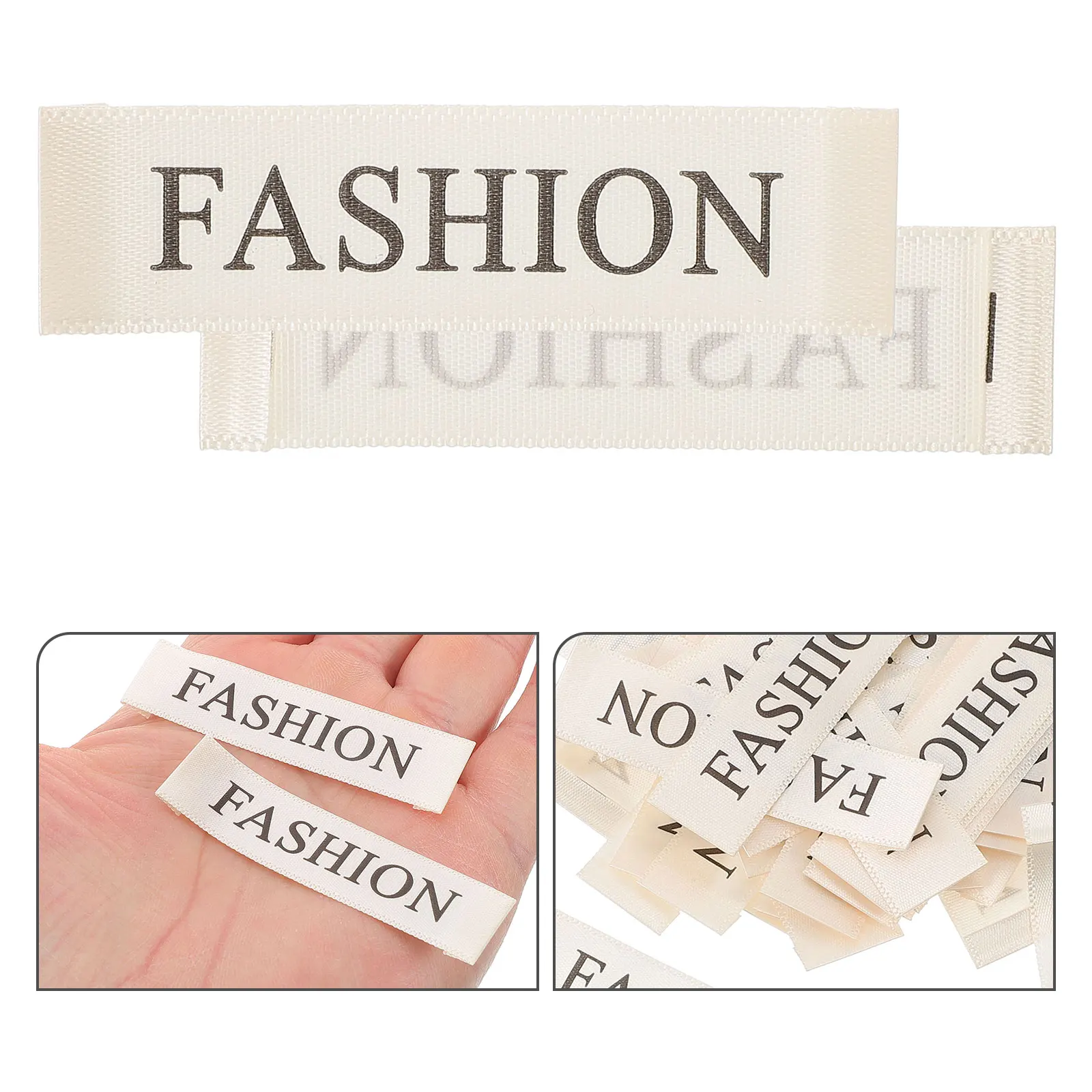 

100pcs Clothing Labels Fashion Labels Embroidered Garments Sewing Label For Clothes Fabric Tags Handmade Clothing Label Tags For