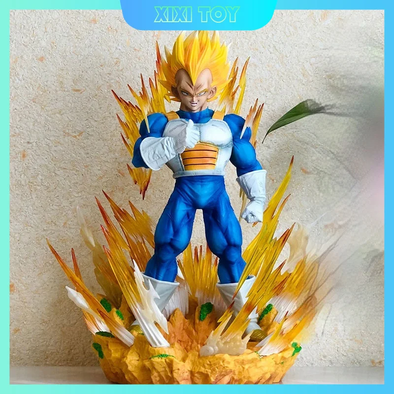 37cm Dragon Ball Cs Beijita Gk Anime Action Figure Goku Demonize Super Saiyan Collectible Statues Toy Ornament Model Boys Gift