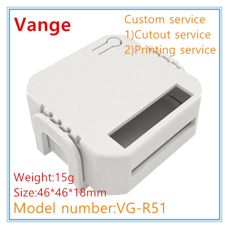 Vange control module housing 46*46*18mm PC plastic junction box