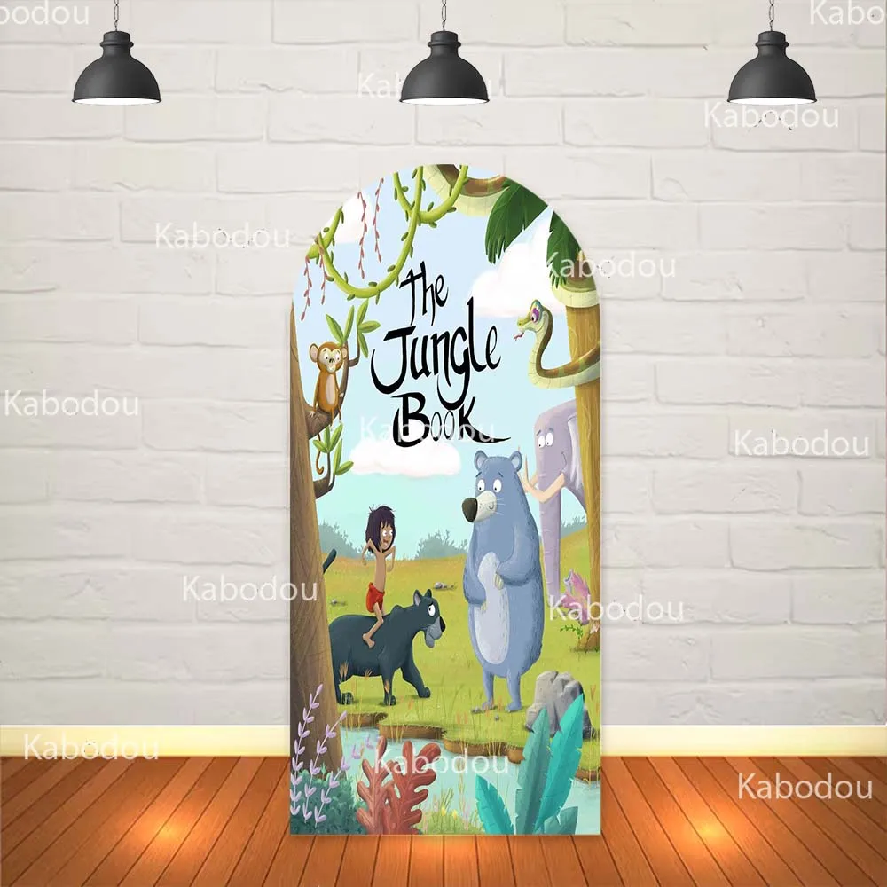 The Jungle Book Backdrop Arch Cover Boys Birthday Party Decoration Baby Shower Photography Background Studio Prop view 3
