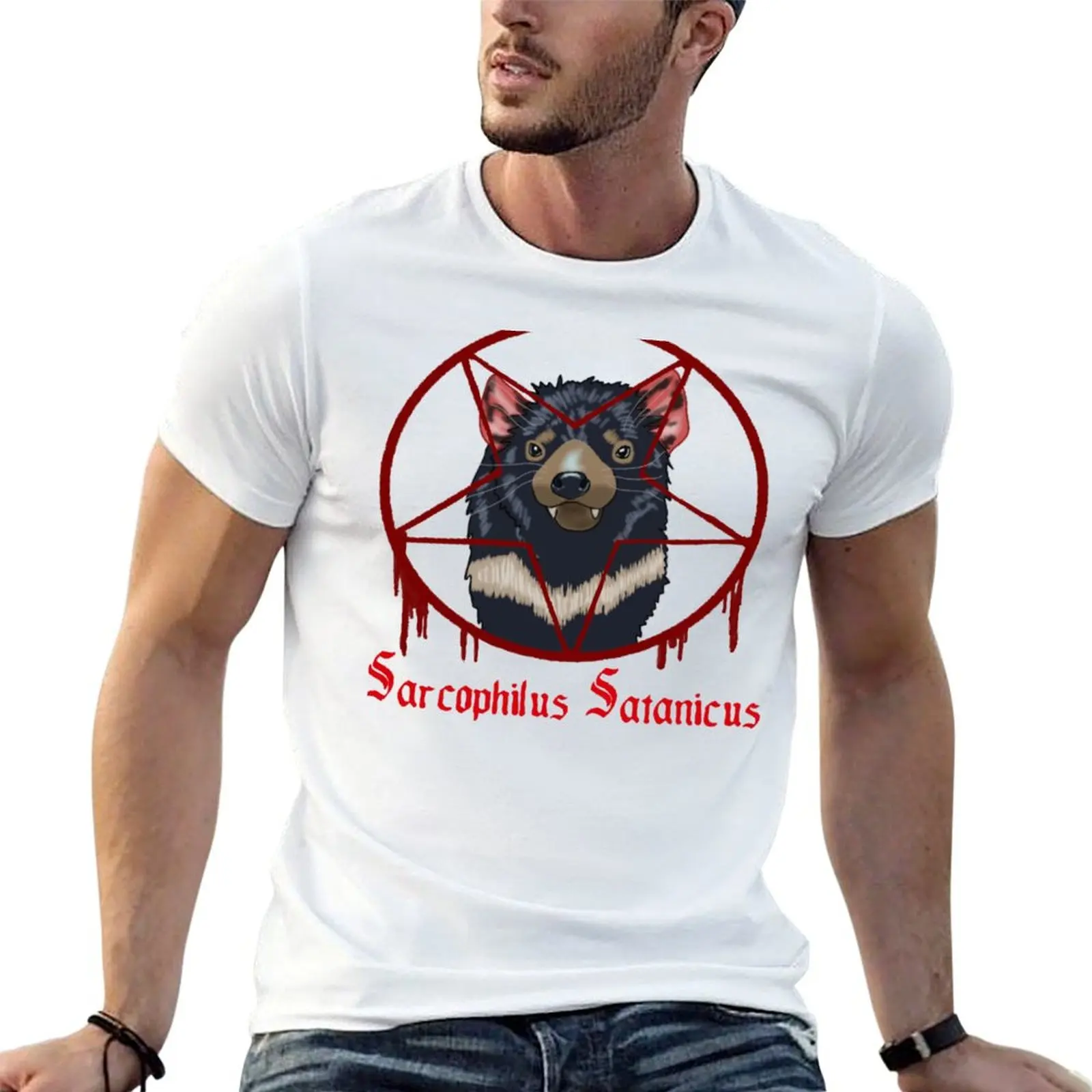 

cotton t 100% luxury Devil shirt man T-Shirt tshirt Tasmanian Worshipper