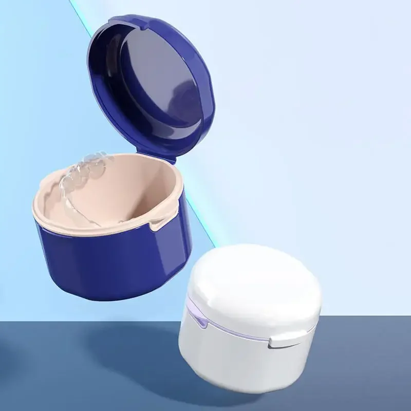 Ортодонтический фиксатор, двухслойный ящик для хранения брекетов, невидимые зубы, чистка зубных протезов, портативный чехол на ремень