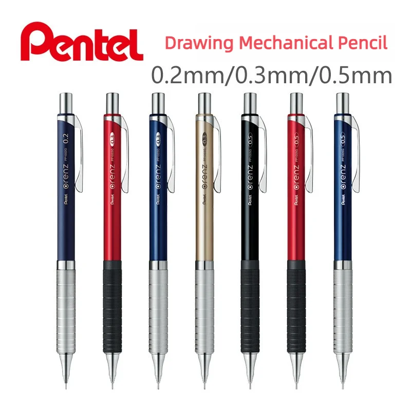 1pcs Pentel Orenz Metalgrip Mechanical Pencil 0.2/0.3/0.5mm Resistant To Core Breakage Japanese Stationery