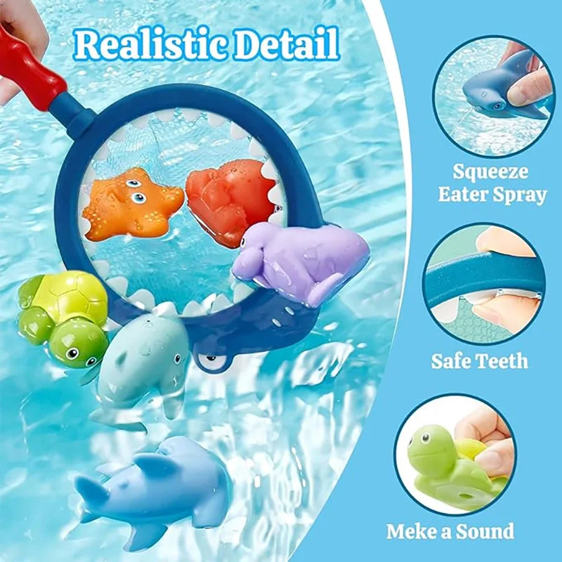 Kinder Bad Spielzeug Indoor Und Outdoor Schwimmen Pool Strand eltern-kind-Interaktive Fisch Fangen Spiel Spielzeug Wasser Schwimmenden Fisch spielzeug