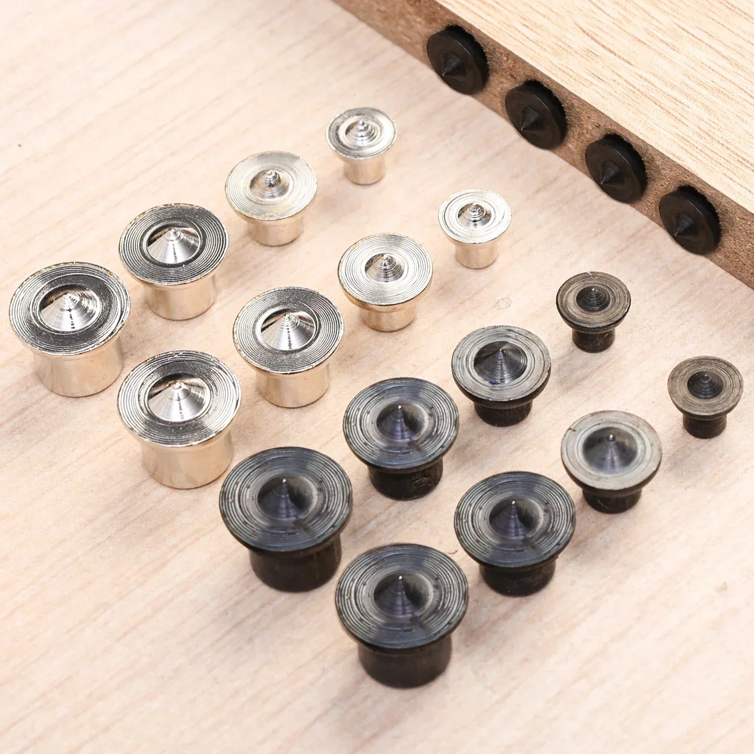 24/8Pcs Dowel Drill Centre Points Pin 6/8/10/12mm Locator Woodworking Tools Dowel Aid Tenon Center Punch Hole Set Transfer Plugs