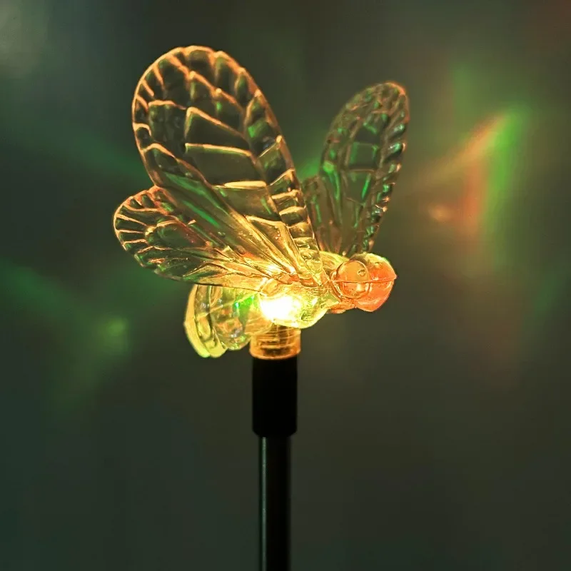 

Bee Stake Garden Decoration Color Changing LED Landscape Light Stake Garden Ornaments