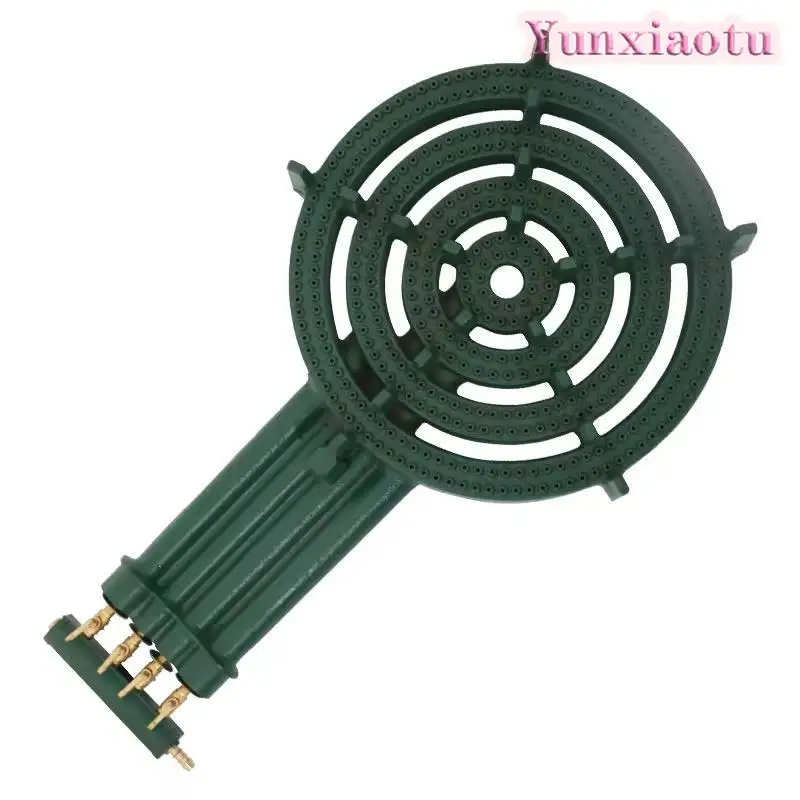 C50 4‑Ring Cast Iron Gas Burner Household Commercial Gas Hob Pancake Cooker for Restaurant Kitchen Equipment