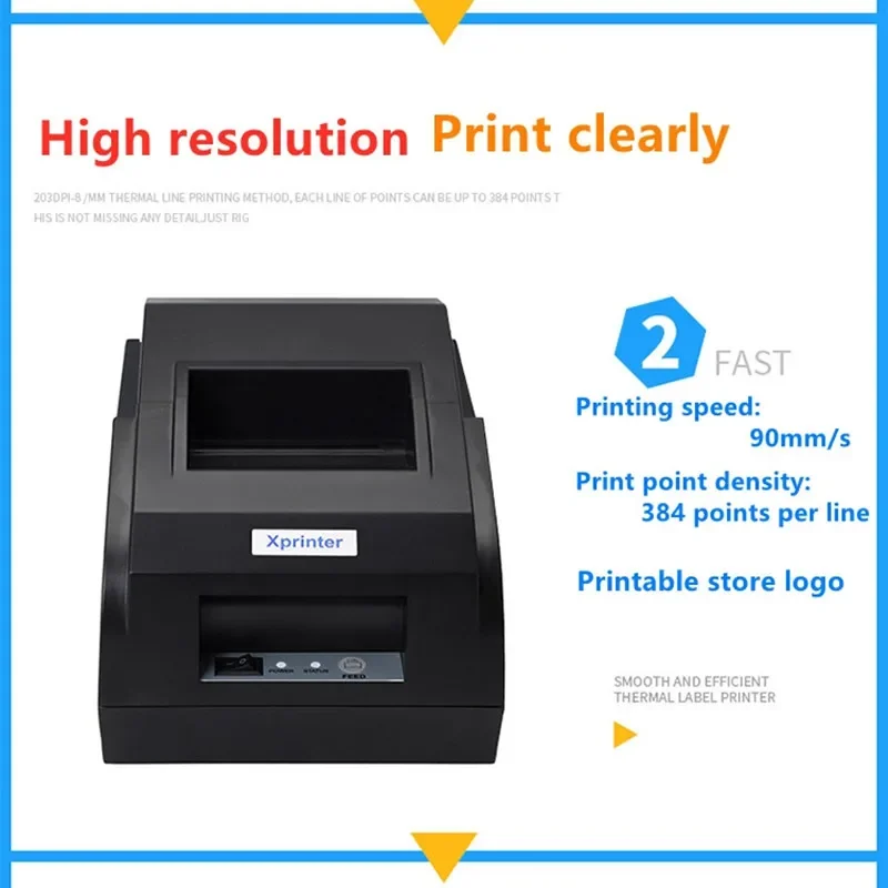 58mm Bluetooth Receipt Printer Thermal Pos Printers For iOS Android Mobile Phone USB Bluetooth Port For Store