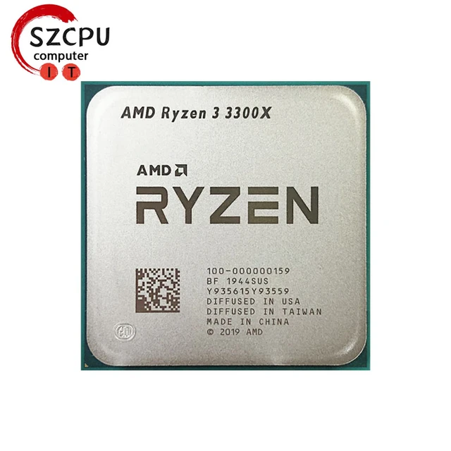 AMD Ryzen 3 3300X R3 3300X 3.8 GHz Used Quad-Core Eight-Thread 65W CPU  Processor