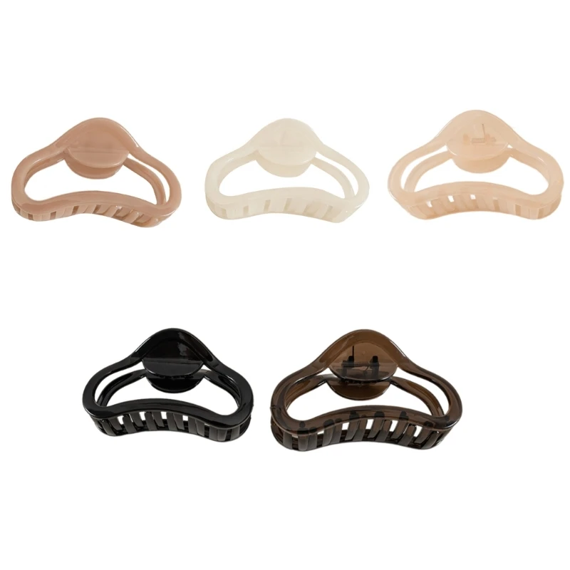 Hollowout Hair Claw Elegant Hair Clip Jelly Translucent Color Casual Hair Grip Drop shipping