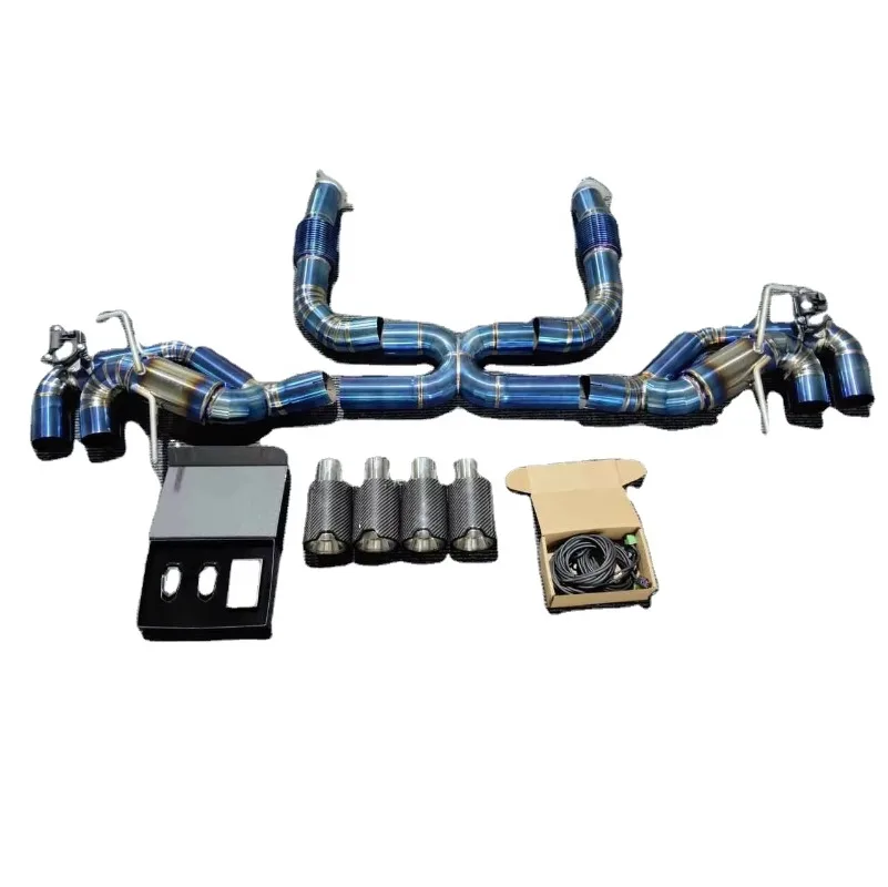 304 Stainless Steel Exhaust Catback for C8 Exhaust Catback with valve