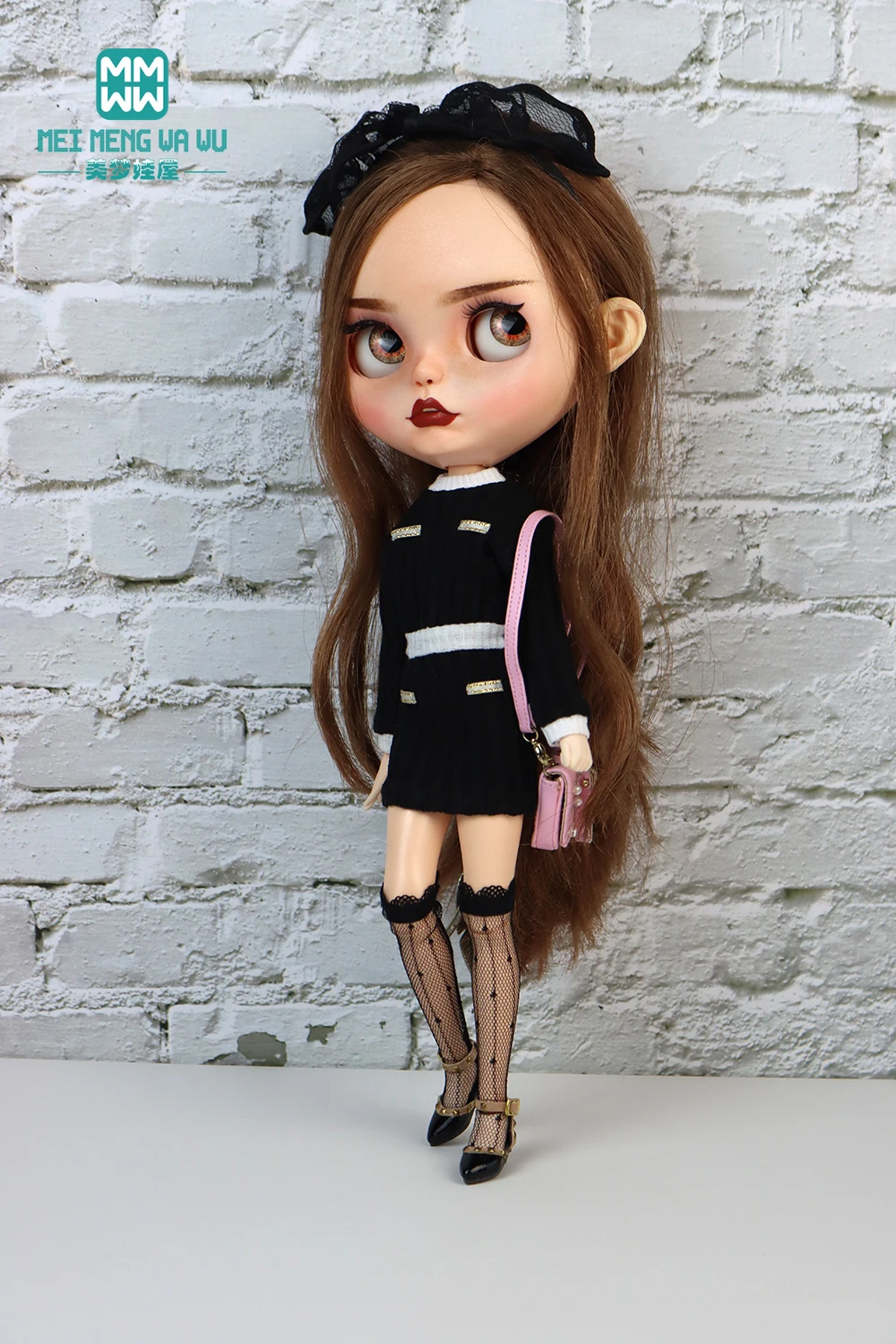

Одежда для куклы, модное вязаное платье-свитер подходит для куклы Blyth Azone OB22 OB24, подарок для девочки