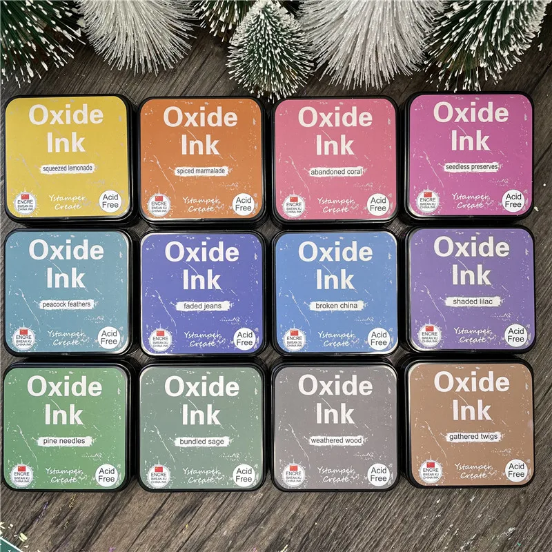 Oxide oxidation ink pad seal rubber self-inking roller stamp stationery photo album hand account scrapbook paper decoration