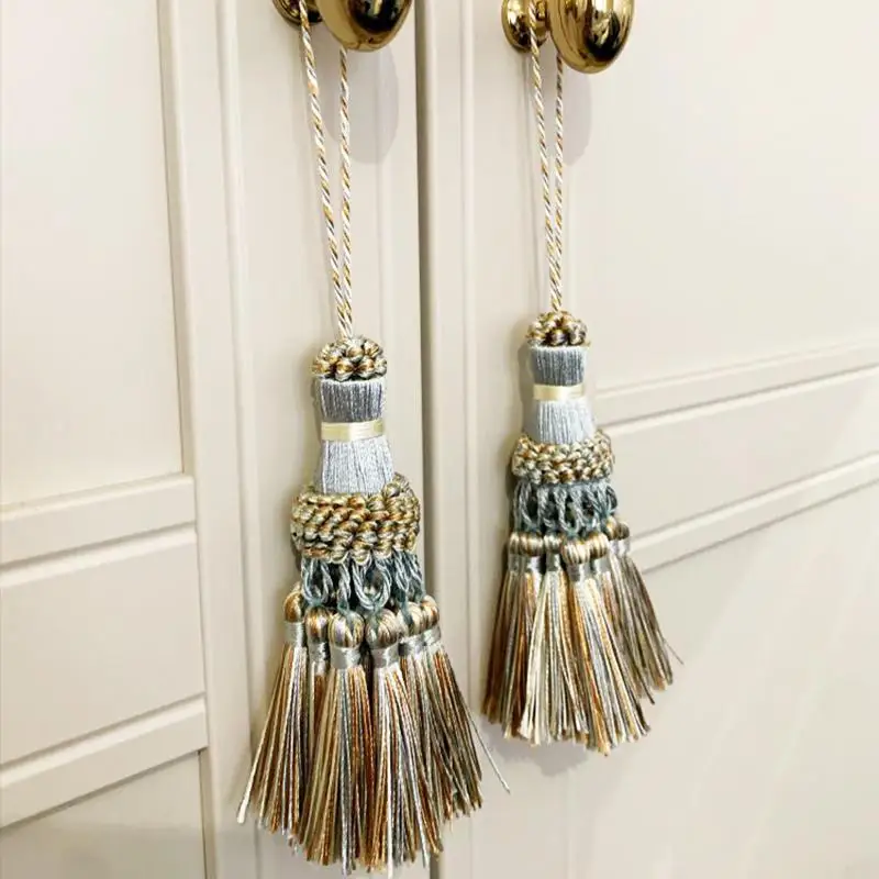 Tassels Hanging Decoration Crafts Silk Fringe Tassel Keychains Brush DIY Decor For Bags Doors Curtain Bookmarks Keys