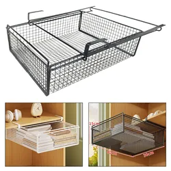 Hanging Pullout Drawer Basket Clothing Pull Out Drawer Organizing Storage Bin Storage Basket for Bathroom Household Living Room
