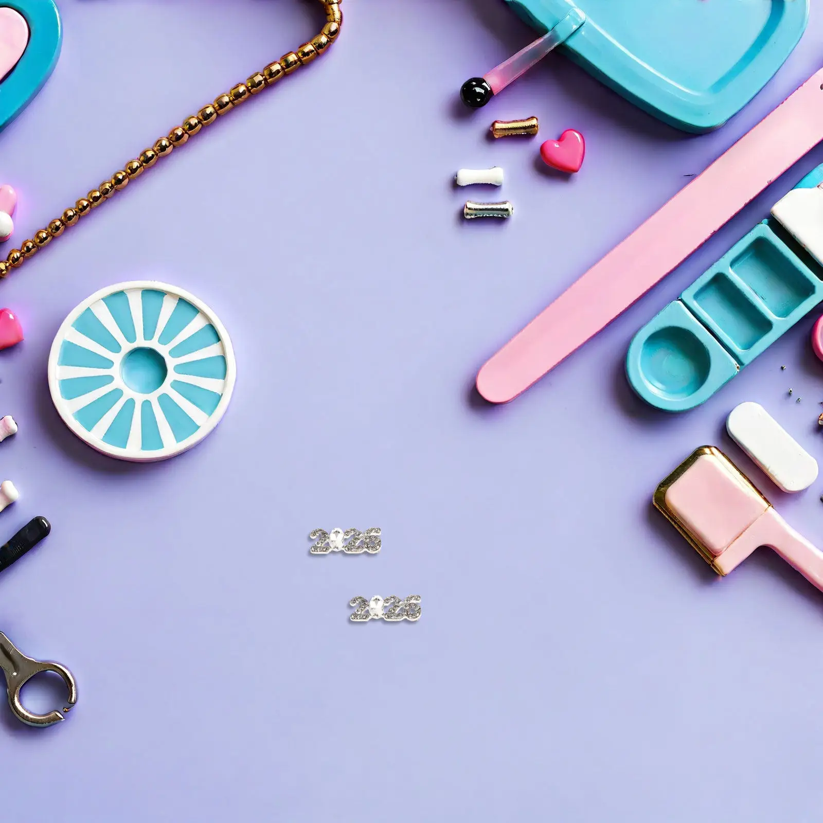 

40 Pcs Art Nail Charms Jewelry Accessories Decoration Rhinestones Number Flatback Gems Dazzling Numbers