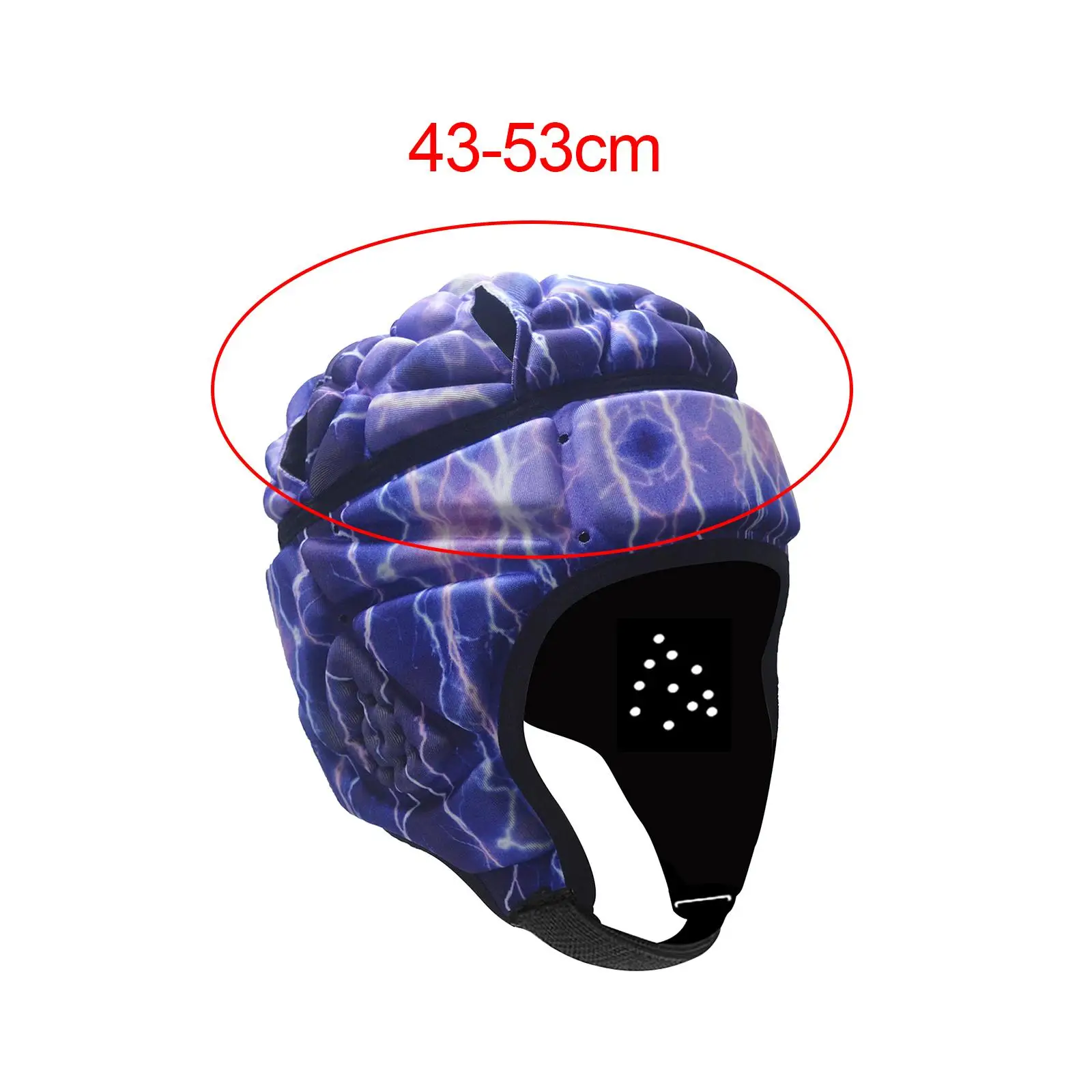 Kids Rugby Helmet Protective Gear Anti Collision Breathable Rugby Headgear for Soccer Children Playing Pitcher Training Youth