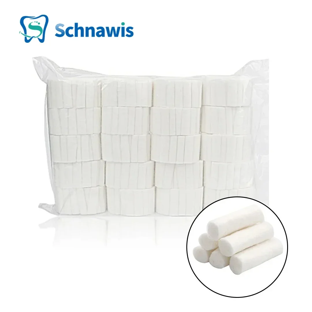 Dental Medical Surgical Cotton Rolls Tooth Gem Cotton Roll Disposable Absorbent Hemostatic Cotton Cloth Dentist Supplies&Cotton