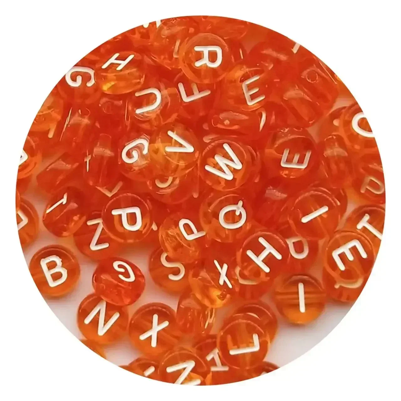 Acrylic Multicolor Letter Beads, 100-500pcs