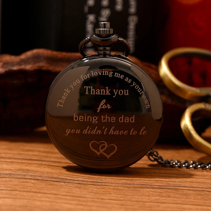 男性用パパクォーツ懐中時計,フォブチェーン,ヴィンテージペンダント,バースデーギフト,デザイン