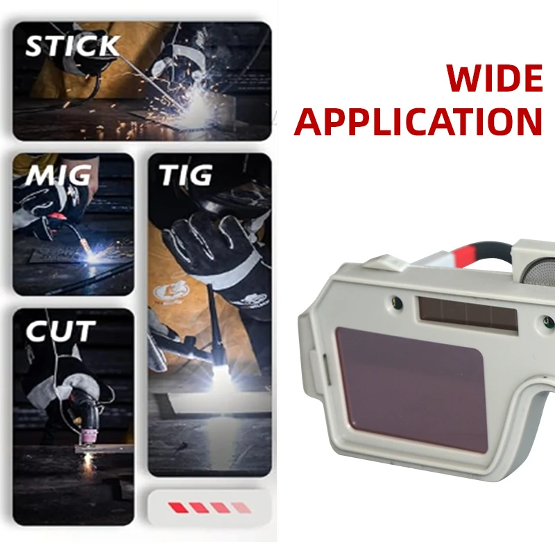 New auto-dimming welding goggles with replaceable lithium battery welding glasses for TIG-MIG arc plasma cutting