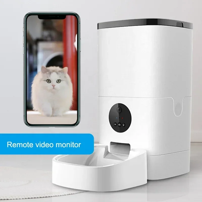 Remote Control APP Video  Smart Pet  Feeders 6L Automatic Pet Feeder