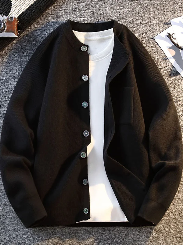 

Heavyweight Knitted Open Cardigan Jaet Men's Spring Autumn Sle Retro American Brand Loose Haome High End Feeling Top