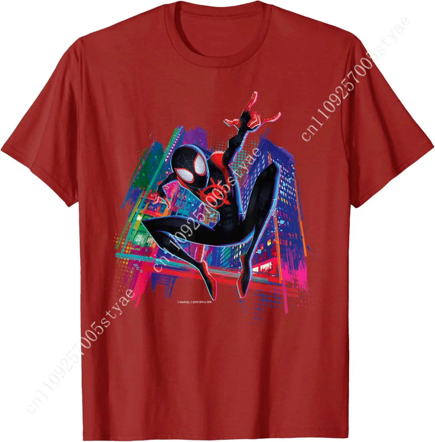 

Marvel Spider-Man Miles Morales Graffiti City T-Shirt Small