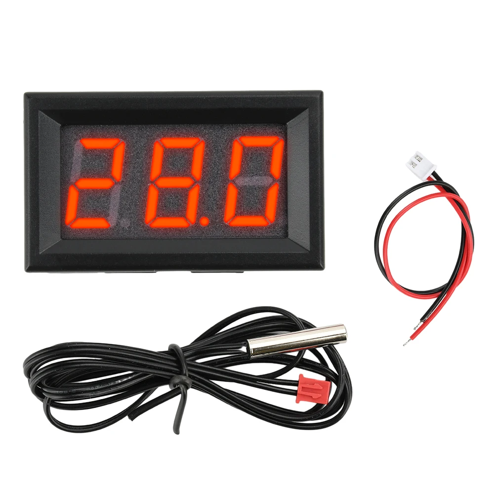 DC 5-12V Temperature Sensor Module Meter Detector With Sensors NTC10K Probe Thermometer LED -55-120℃