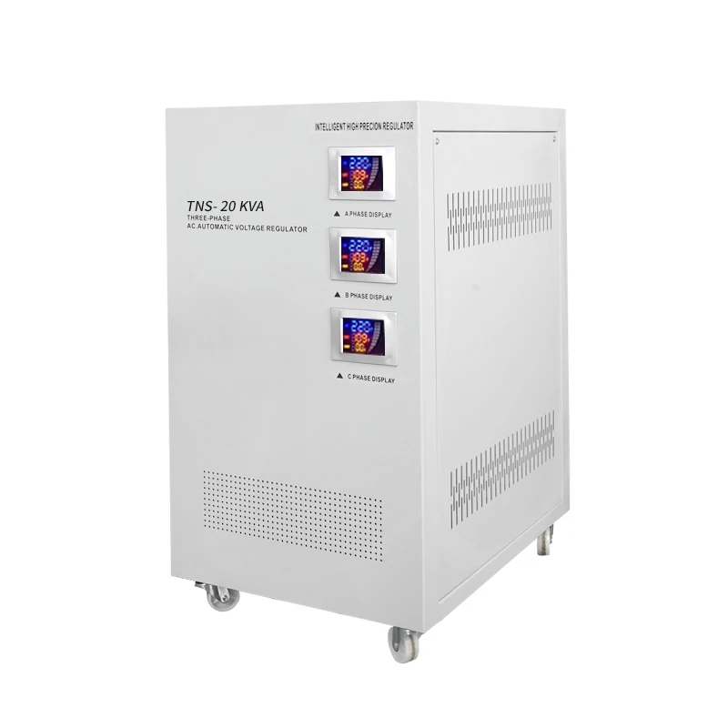 

Трехфазный регулируемый стабилизатор напряжения TNS 20 кВА (0-430В) с медными обмотками для электрических систем