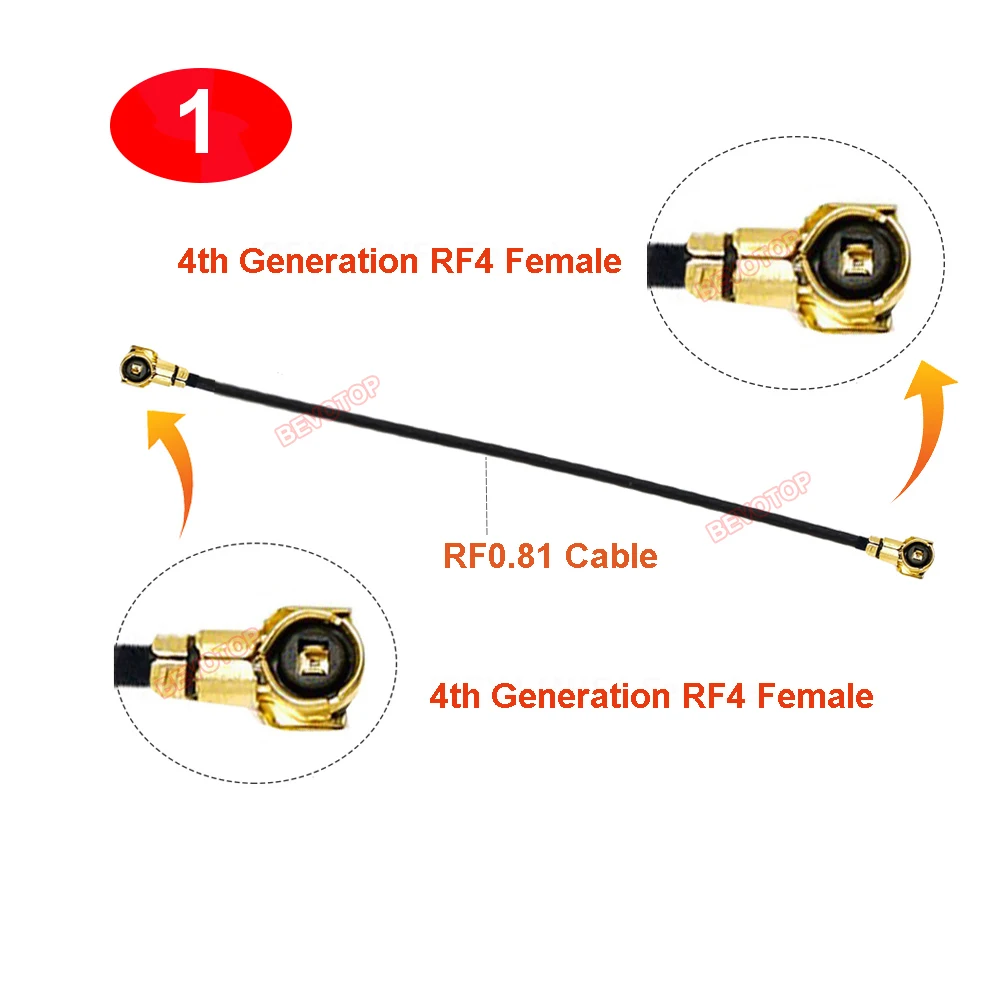 1PCS Ufl IPX MHF4 4th Generation RF4 Female to Female Jack RF0.81/RF1.13 Cable for GSM 3G 4G WIFI Modem Antenna Extension Jumper