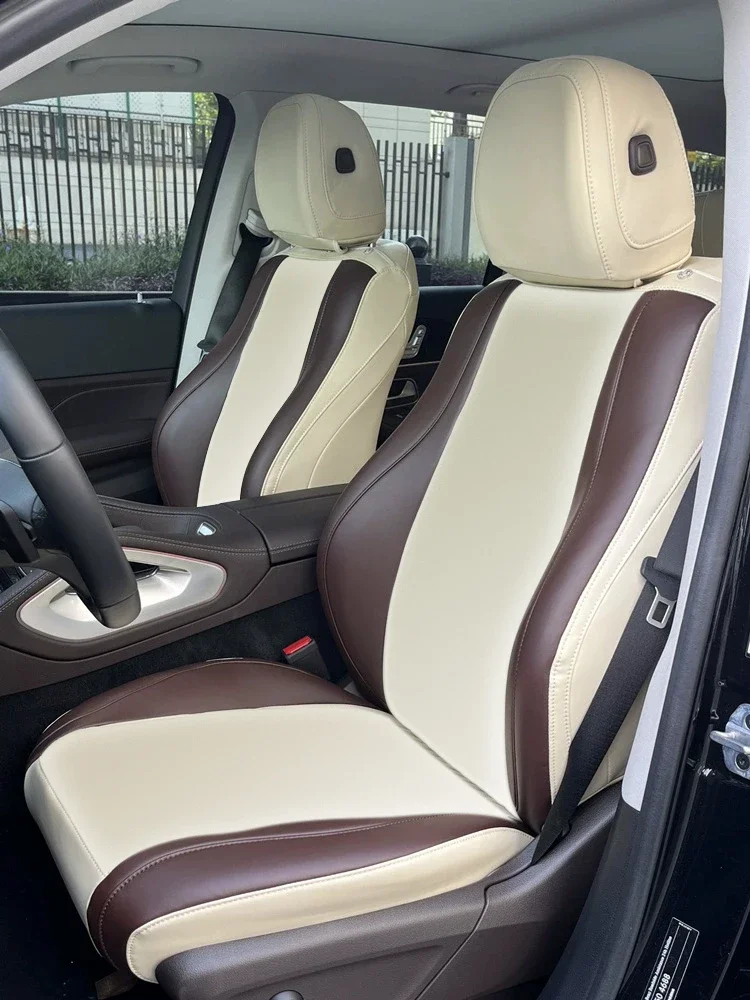 Mercedes Benz Custom Fit Car Accessories Seat Cover for Gle450 Gle350 5 Seats Full Set Top Quality Leather