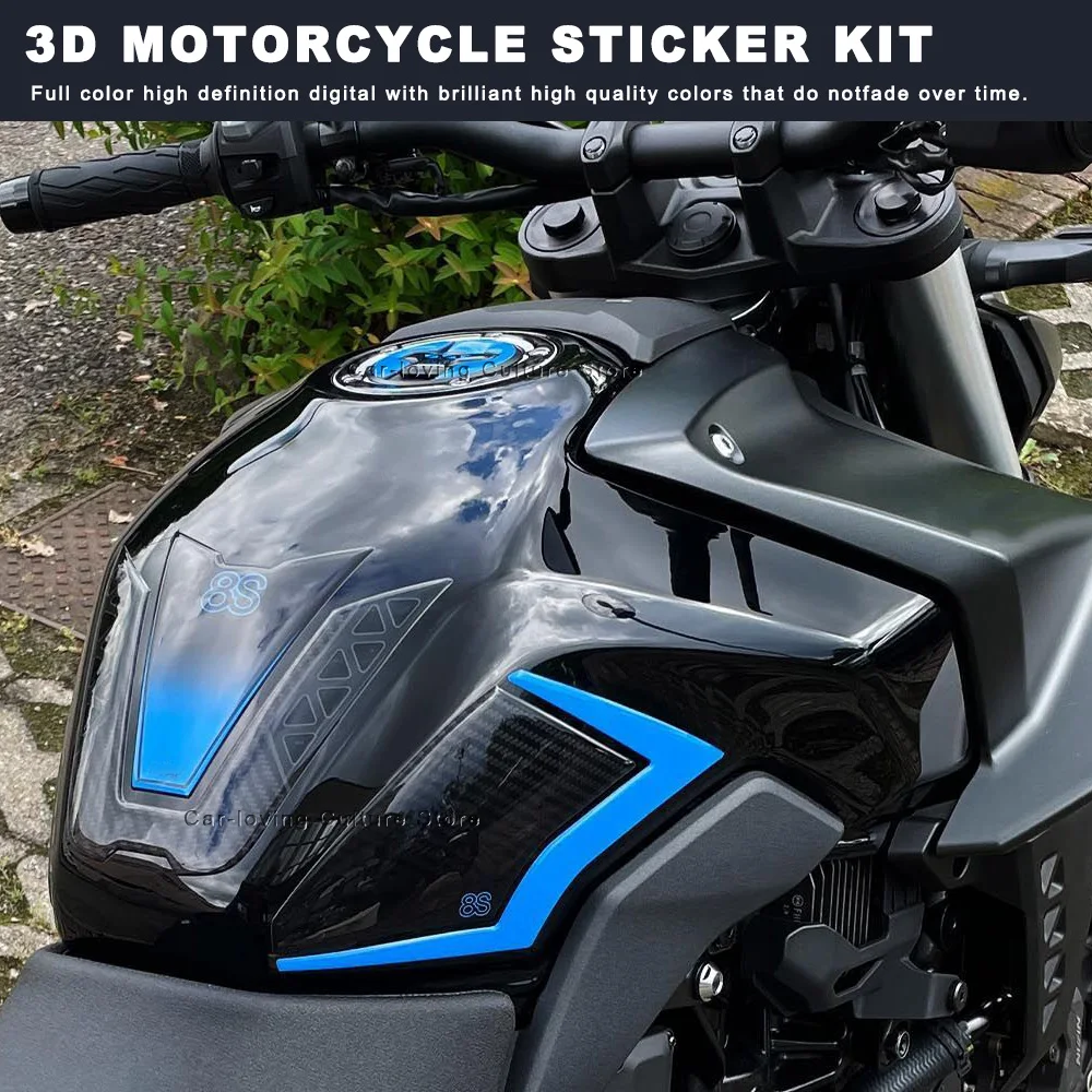 

For GSX 8s 2023 Waterproof Protective Sticker Motorcycle Protection Sticker Kit 3D Epoxy Resin Sticker