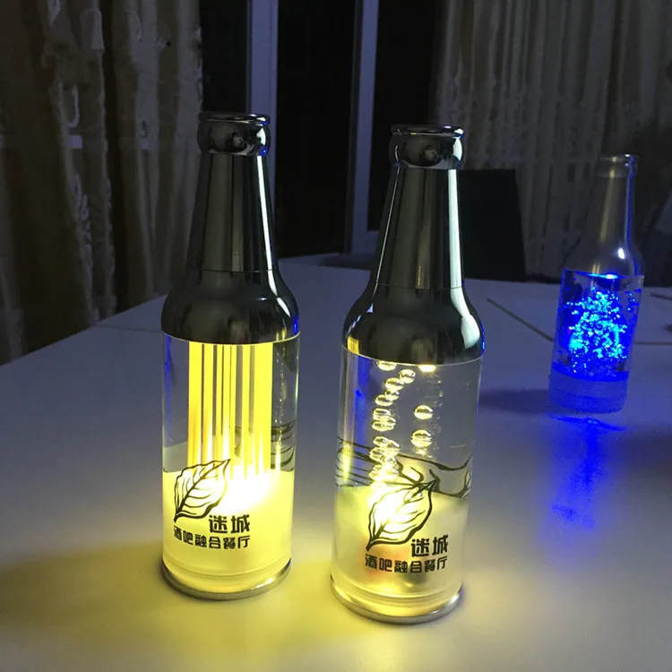 

Зарядная настольная лампа для бара, лампа для бутылки вина, КТВ, прозрачная настольная лампа для ресторана, светящийся ночник, можно напечатать логотип