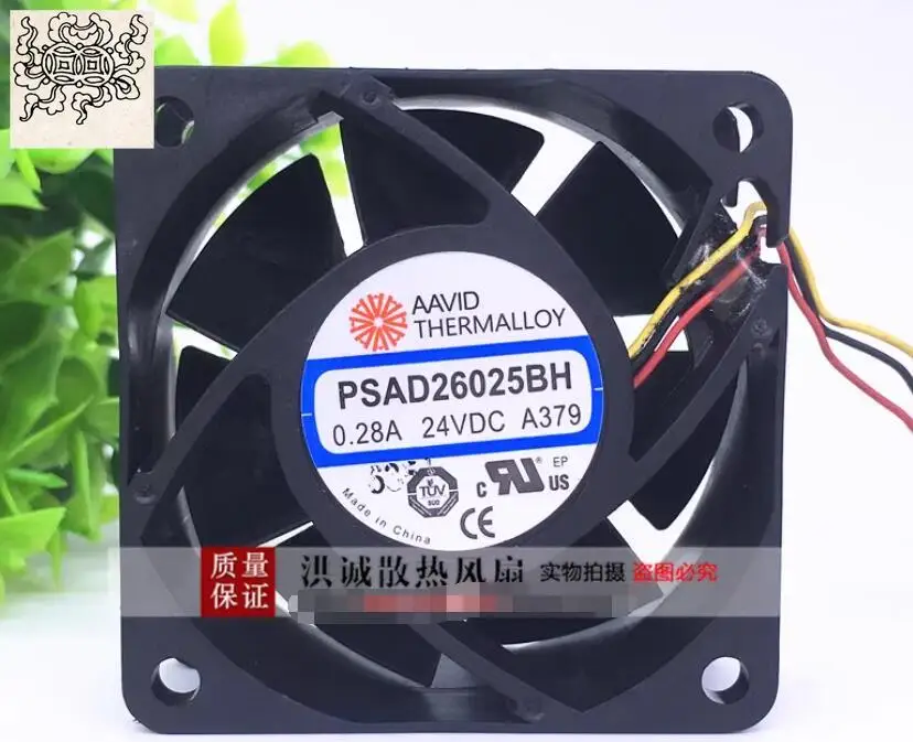 Ltsf For AAVID PSAD26025BH DC 24V 0.28A 60x60x25mm 3-Wire Server Cooling Fan
